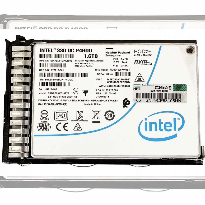 [880244-001] Ssd Hpe 1.6tb Nvme 2.5 880244-001