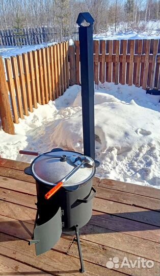 Печки под казан разборные,казаны чугунные