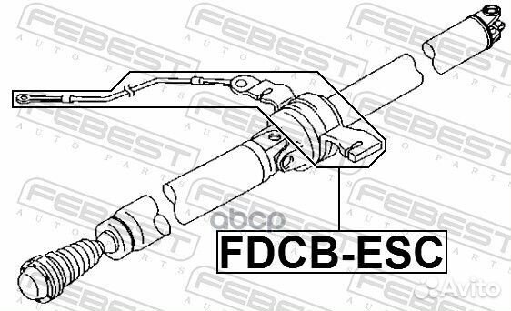 Подшипник подвесной ford escape 07-12 кардан. в