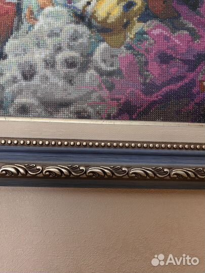 Картина вышитая крестом ручная работа