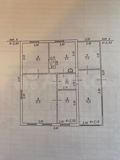 Дом 52,7 м² на участке 10 сот.