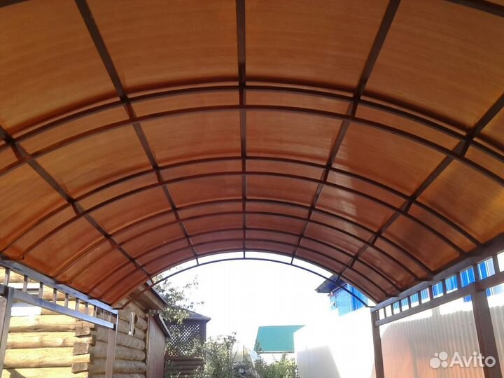 Навесы из поликарбоната под ключ