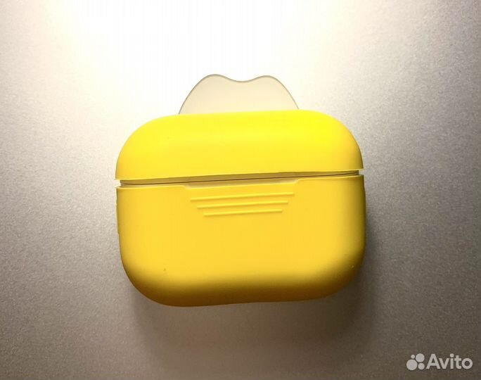 Чехол новый желтый эирподс про air pods pro