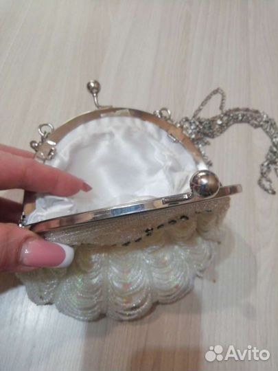 Вечерняя женская сумочка, отделка бисер