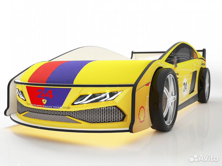 Детская кровать машина