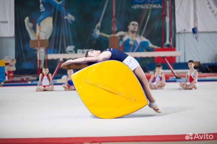Надувной гимнастический фляк-тренер «Лимон»
