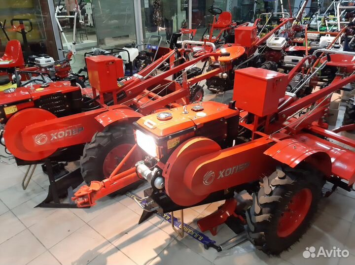 Мотоблок дизельный Хопер 15Е (15лс)