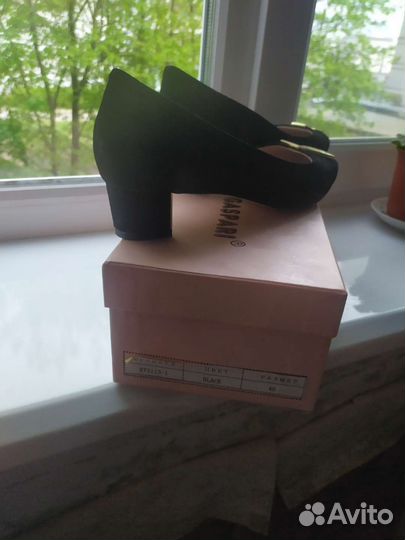 Туфли натуральная замша 40