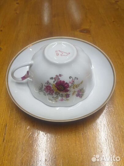 Чашка с блюдцем дулево