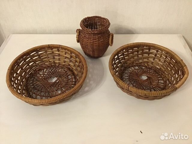 Корзиночки плетёные