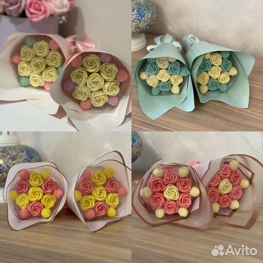 Шоколадные букеты, клубника в шоколаде