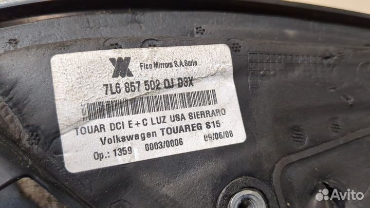 Зеркало боковое правое Volkswagen Touareg, 2009