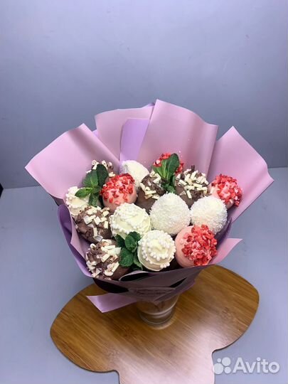 Клубника в шоколаде, Букеты из клубники