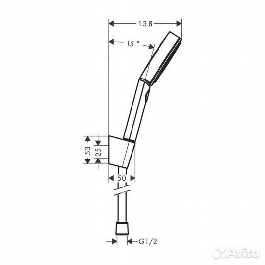 Hansgrohe pulsify Душевой набор с держателем 105