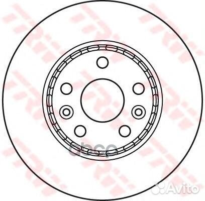 Диск торм df6110 TRW
