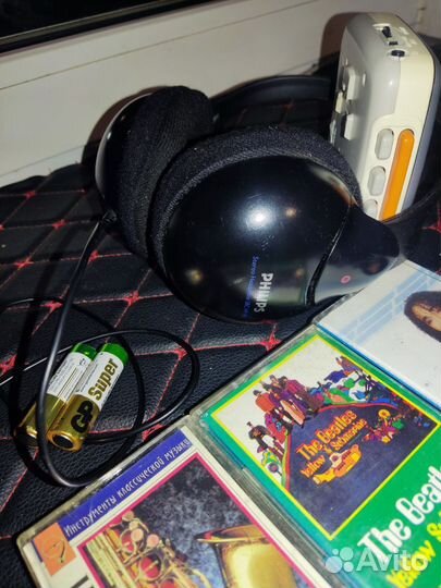 Кассетный плеер panasonic+наушники philips