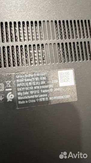 Ноутбук lenovo ideapad s145 15ast