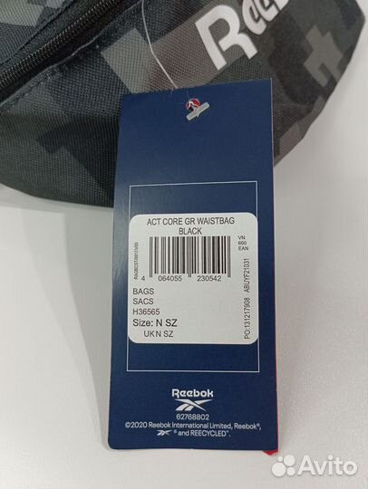 Сумка на пояс Reebok Act Core GR Waistbag (новая)