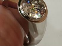 Печатка cartier, муассанит 4 карата