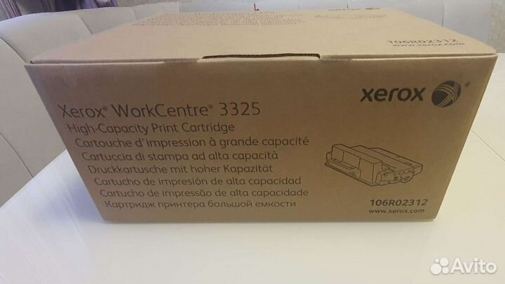 Новый Оригинальный Картридж Xerox 106R02312