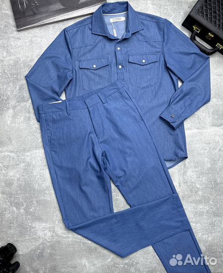 Джинсовый костюм мужской brunello cucinelli