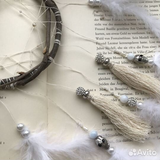 Ловец снов с натуральным опалом