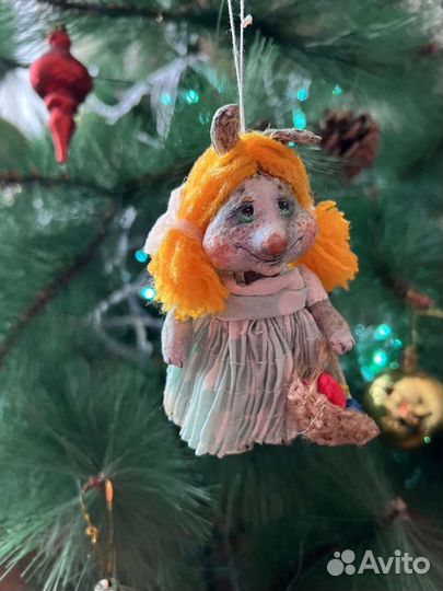 Авторская елочная игрушка Ангел