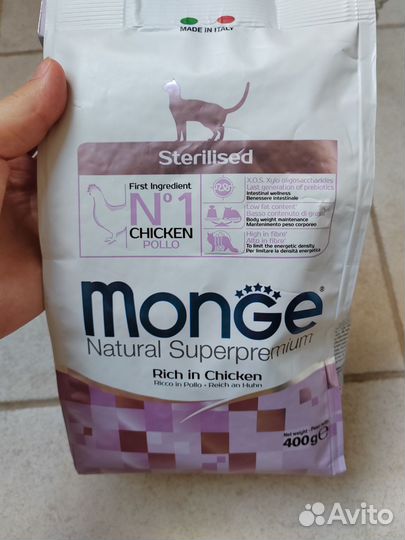 Корм для стерилизованных кошек Monge 400г