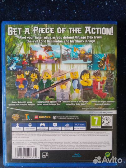 Диск ps4 Lego Ninjago movie videogame/ movie