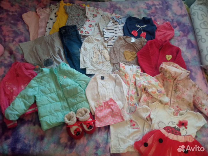 Вещи на девочку пакетом 74-80