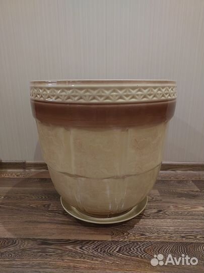 Напольный керамический горшок