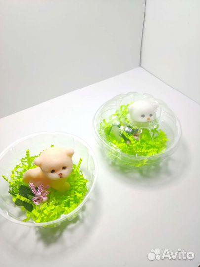 Мыло ручной работы котик