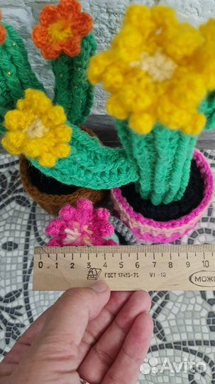 Вязаные цветы