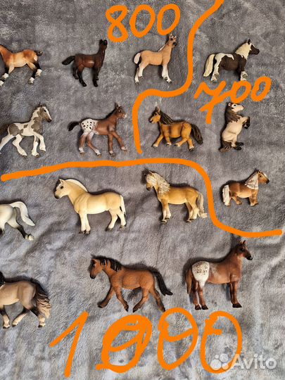 Фигурки Schleich, Collecta, Papo: лошади, люди