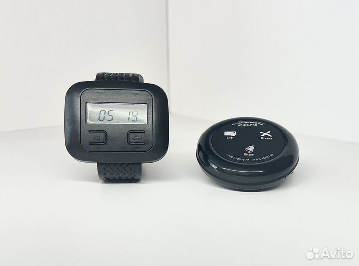 Кнопка вызова официанта и часы пейджер комплект