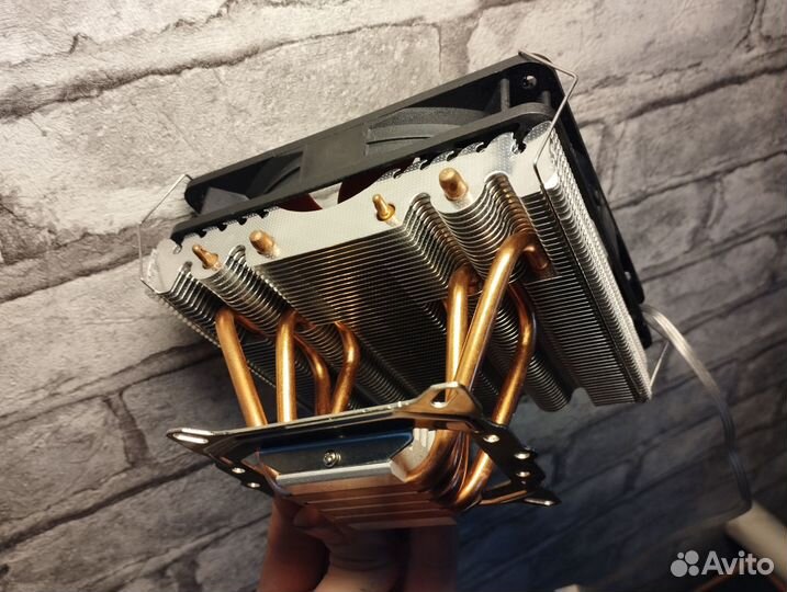 Кулер для процессора, башня top flow 4 трубки