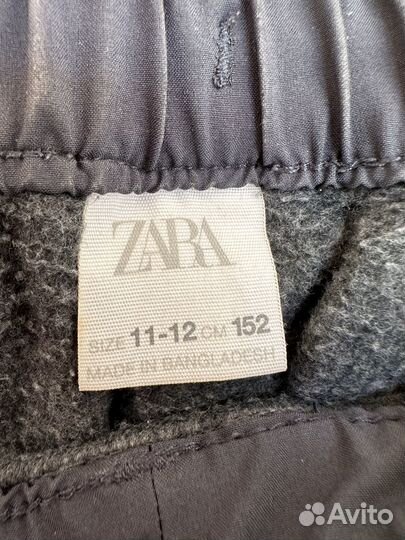 Теплые штаны с начесом Zara 152 р