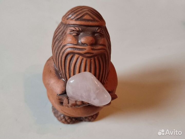 Оберег - Домовой с минералом