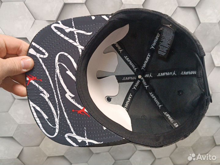 Кепка бейсболка Снэпбэк Jordan 23 grey