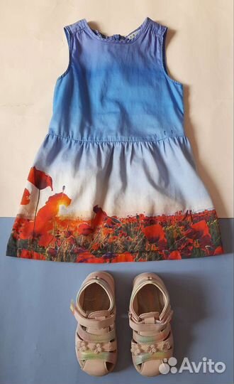 Пакет одежды и обуви для девочки р.98/104/110