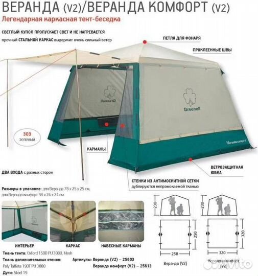 Шатёр Веранда Greenell