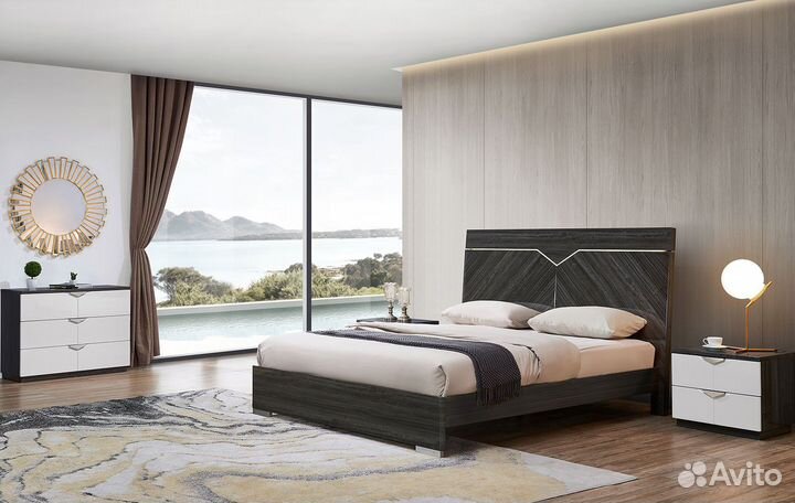 Тумба прикроватная Marcella, серый