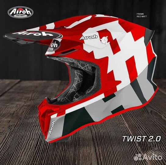 Шлем кроссовый airoh twist 20 эндуро