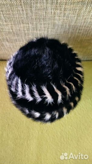 Шапка вязаная из норки