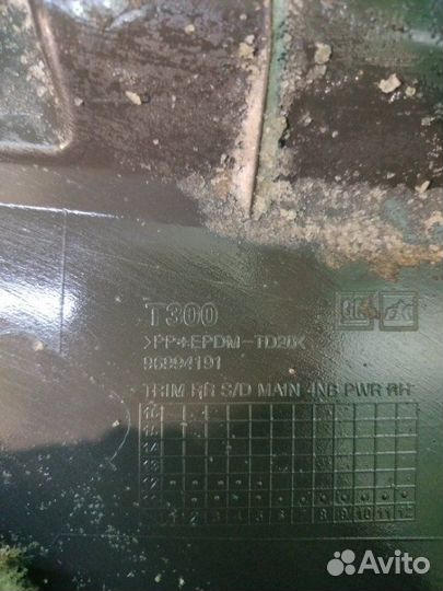 Обшивка двери задняя правая Chevrolet Aveo T300