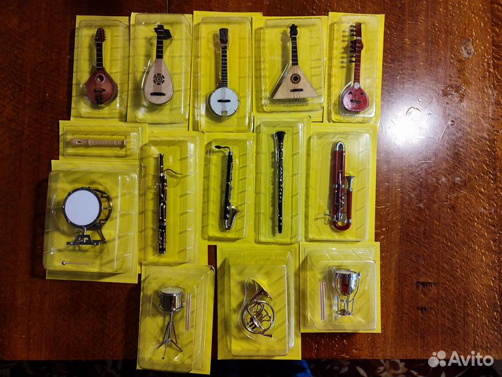 Музыкальные инструменты миникопии коллекционные