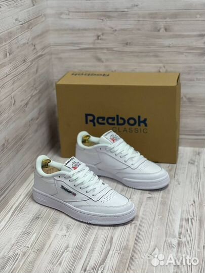 Кеды белые reebok