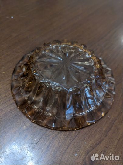 Розетки для варенья СССР розовое стекло