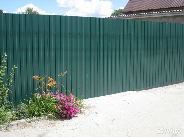Забор из профнастила