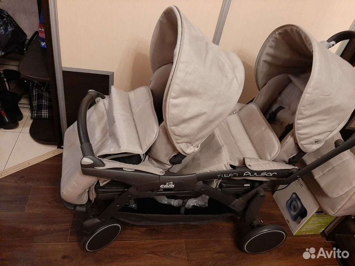 Прогулочная коляска для двойни бу